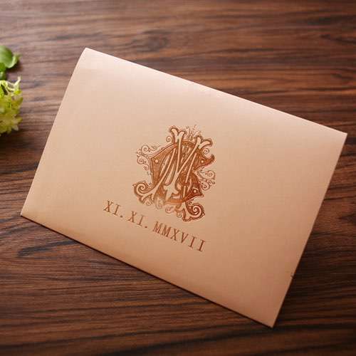 Transparent Acrylic Invitation Card Customized Foil Printing Wedding Card 